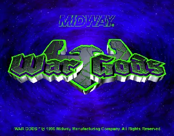 War Gods screen shot title